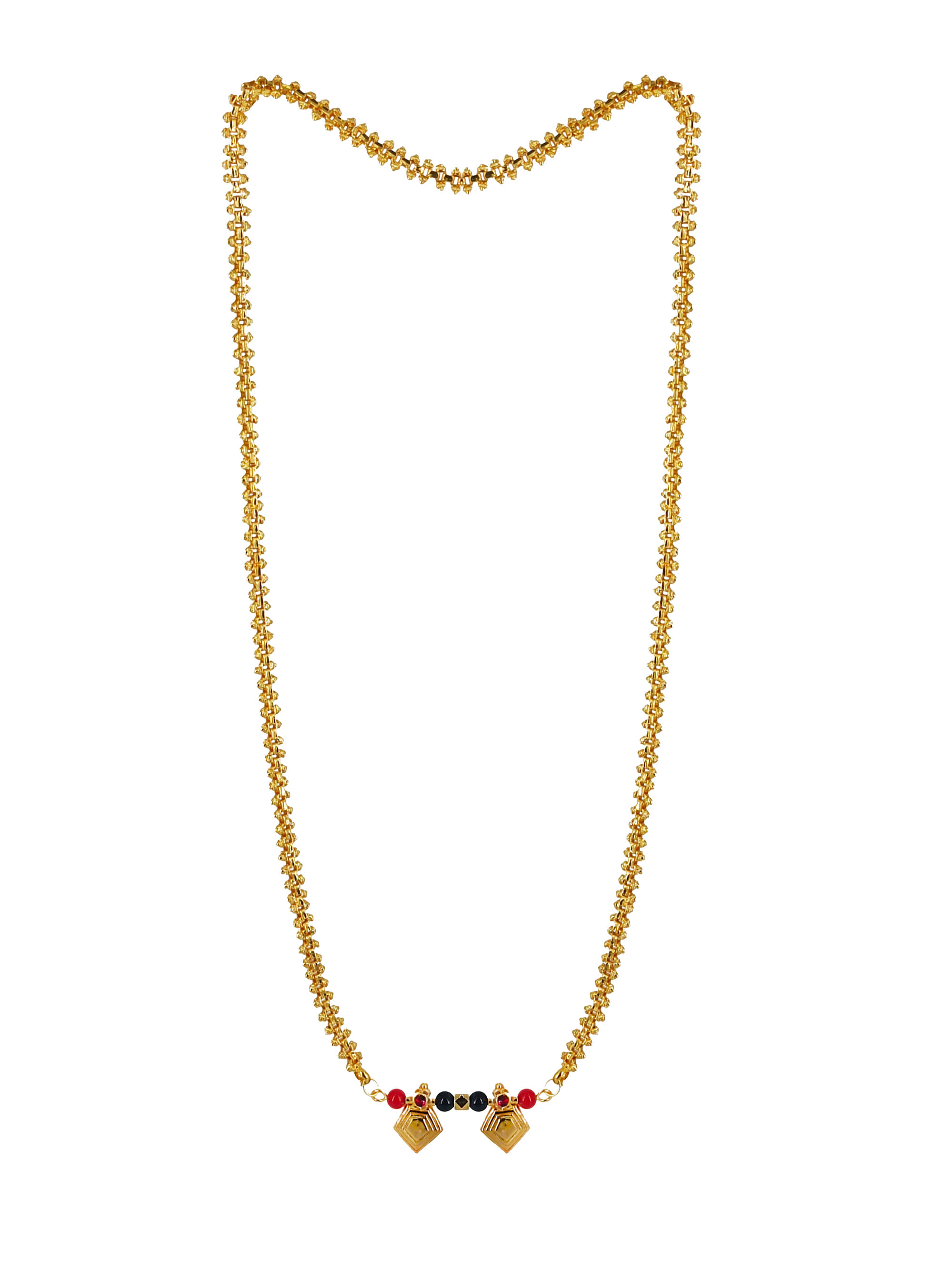 JIPPA - Golden Mangalsutra ( Pack of 1 )