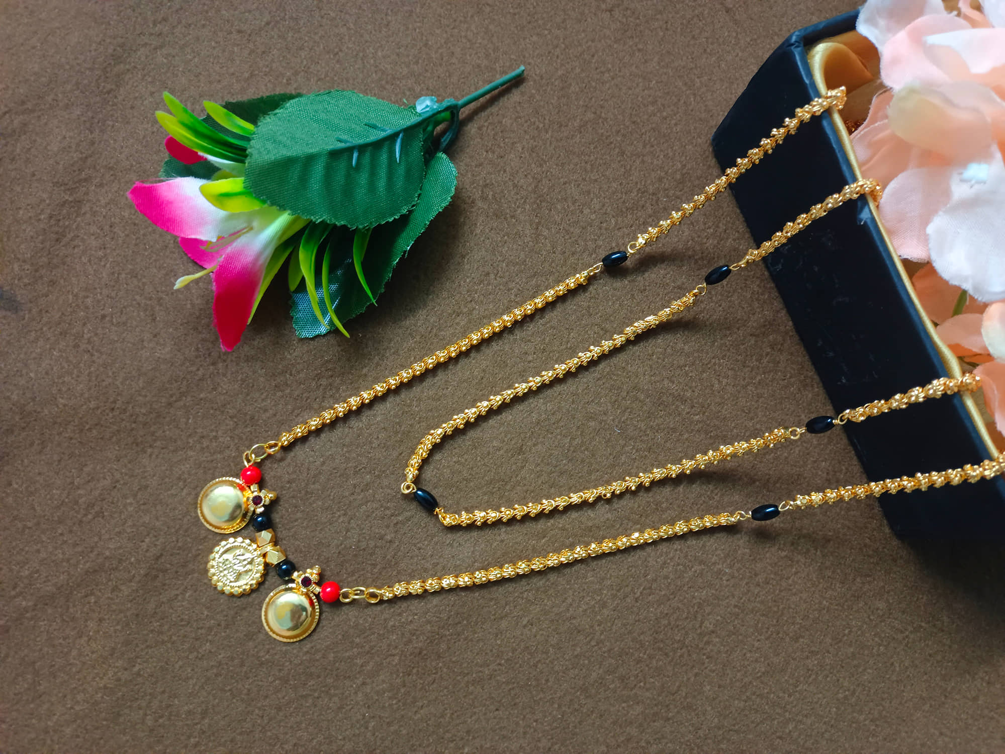 JIPPA Golden Mangalsutra ( Pack of 1 )