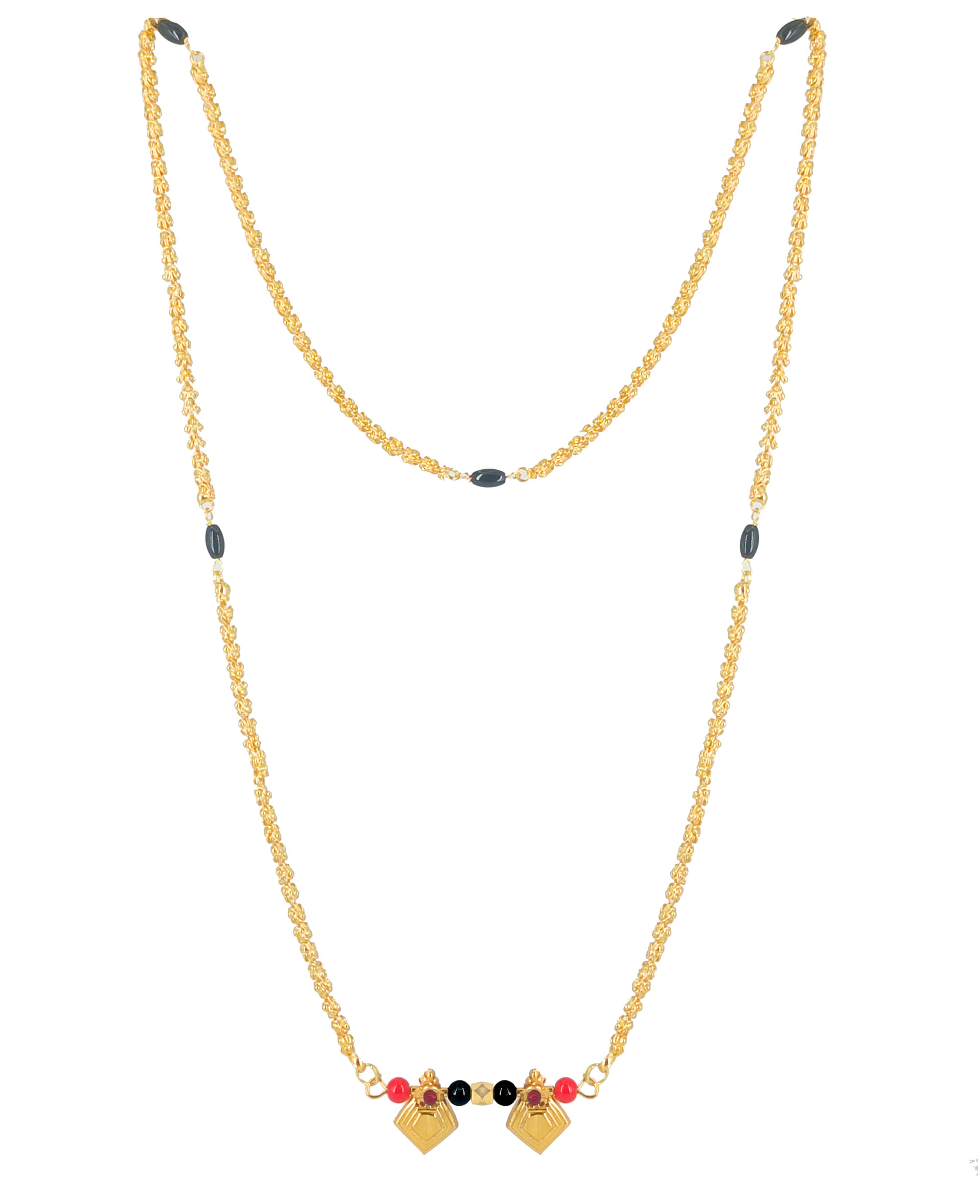 JIPPA - Golden Mangalsutra ( Pack of 1 )