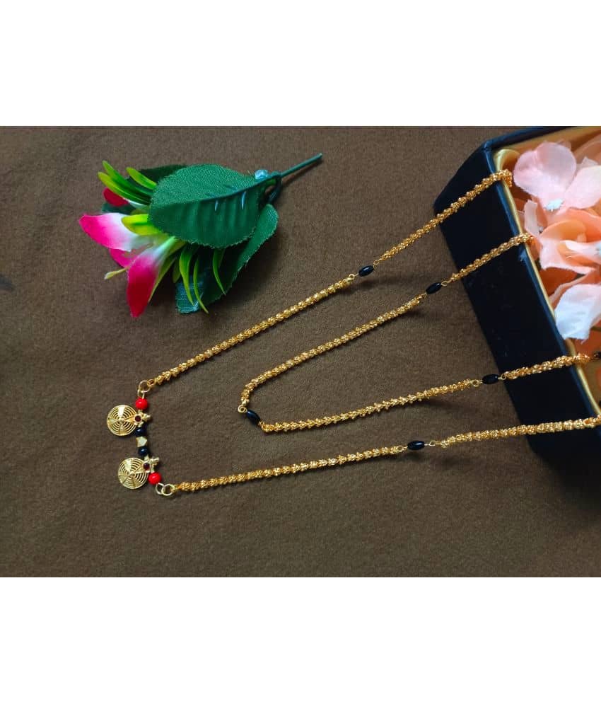 JIPPA Golden Mangalsutra ( Pack of 1 )