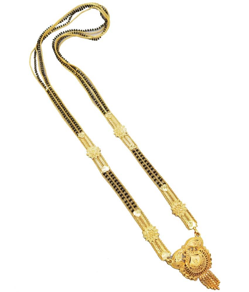 JIPPA - Golden Mangalsutra ( Pack of 1 )