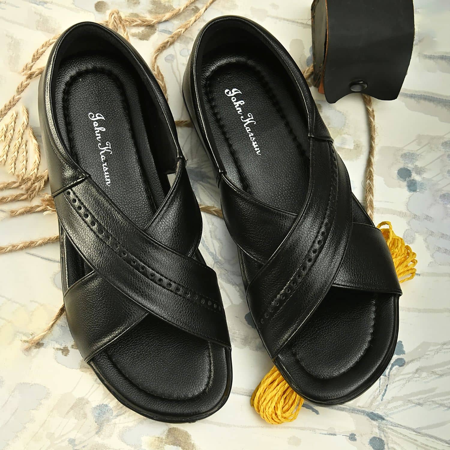 John Karsun - Black Men's Sandals