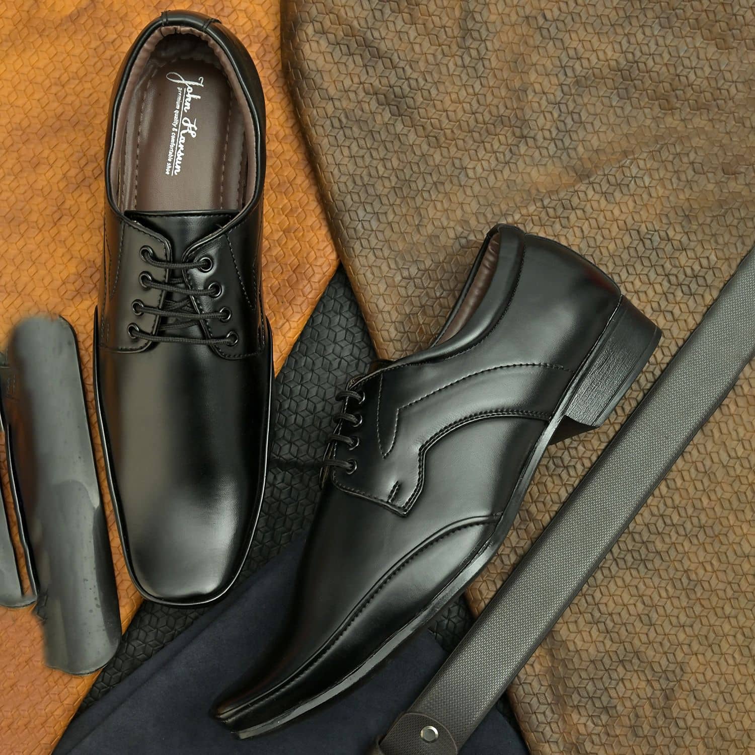 John Karsun - Black Men's Formal Shoes - Formal Shoes | Buy online on ZillyBuy