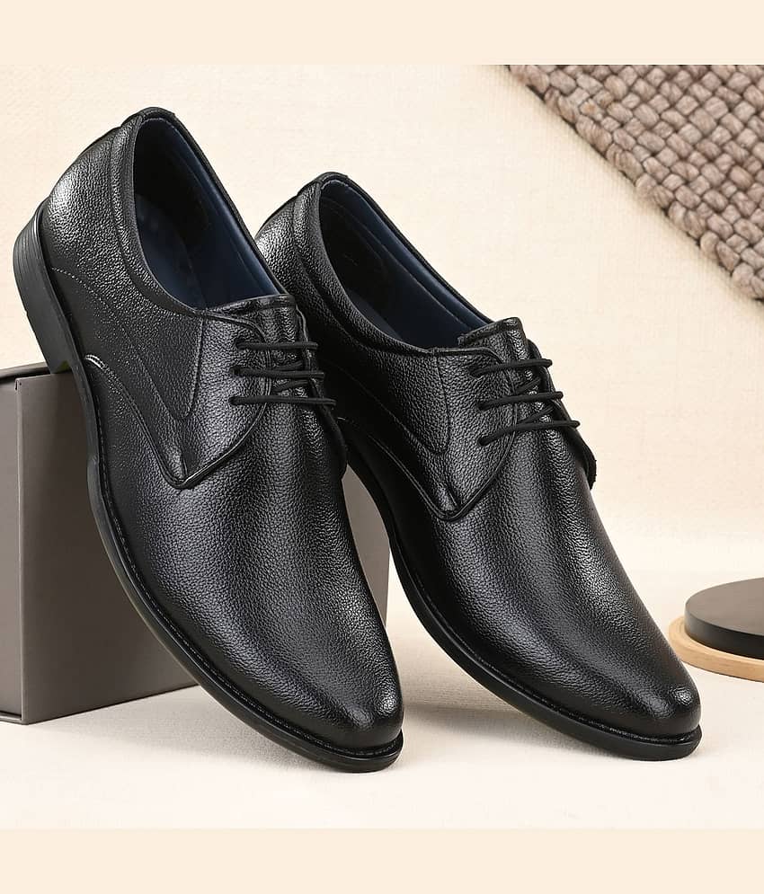 John Karsun - Black Men's Derby Formal Shoes - Formal Shoes | Buy online on ZillyBuy