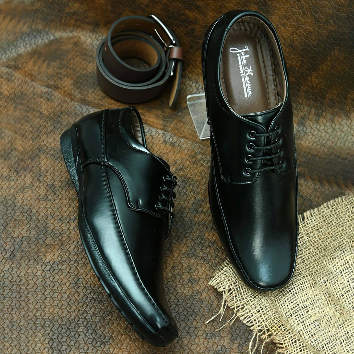 John Karsun - Black Men's Formal Shoes - Formal Shoes | Buy online on ZillyBuy