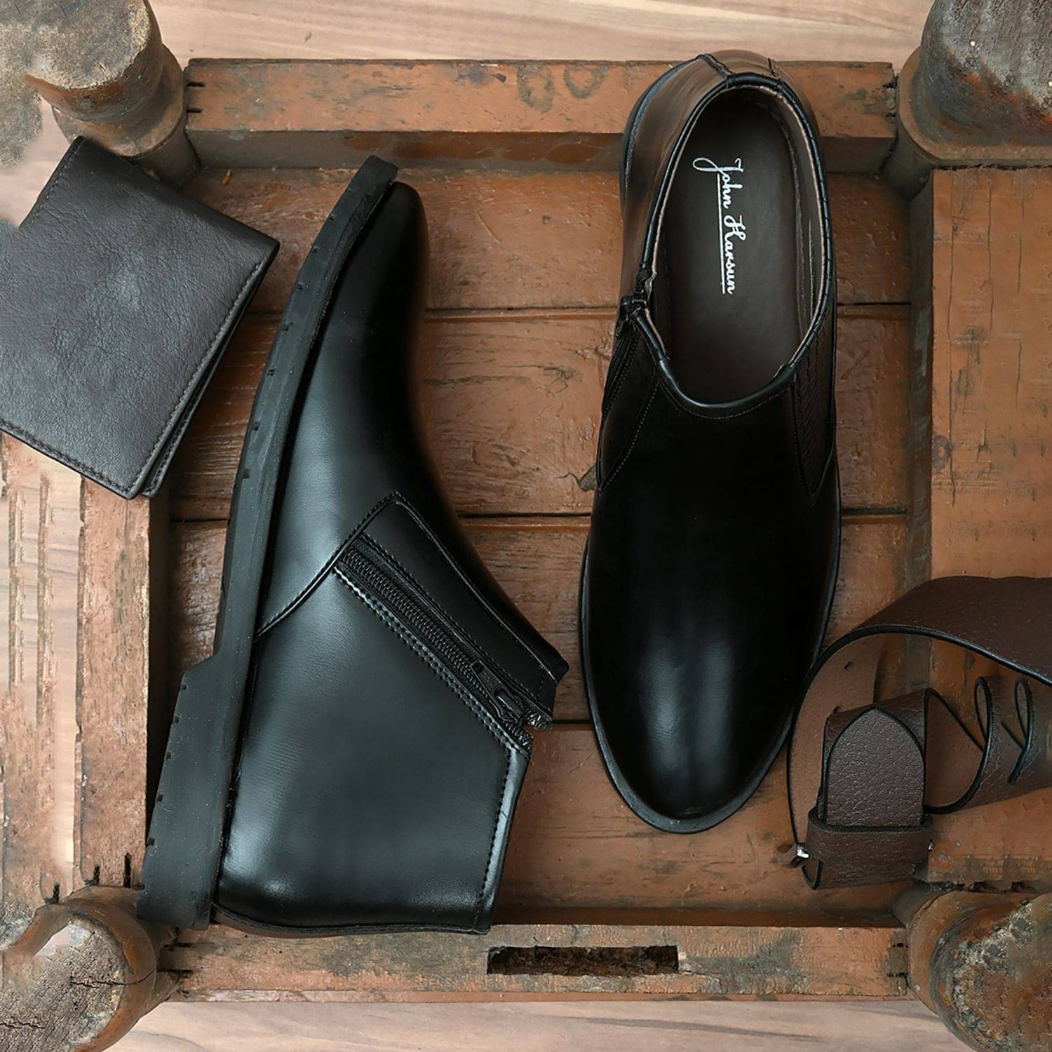 John Karsun - Black Men's Formal Boots John Karsun - Black Men's Formal Boots