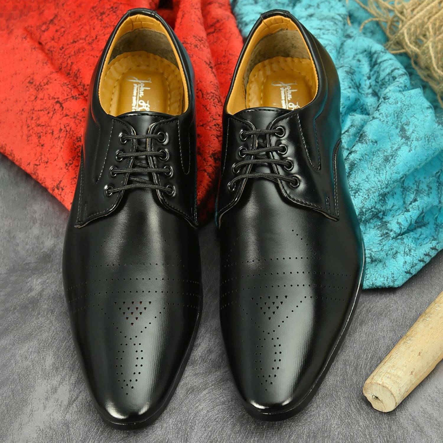     			John Karsun - Black Men's Formal Shoes