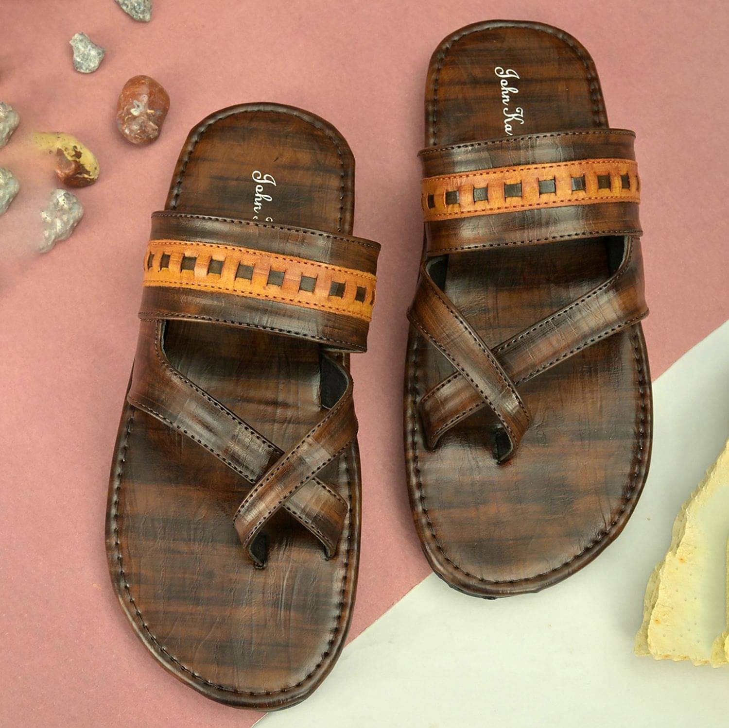     			John Karsun - Brown  Daily Slipper