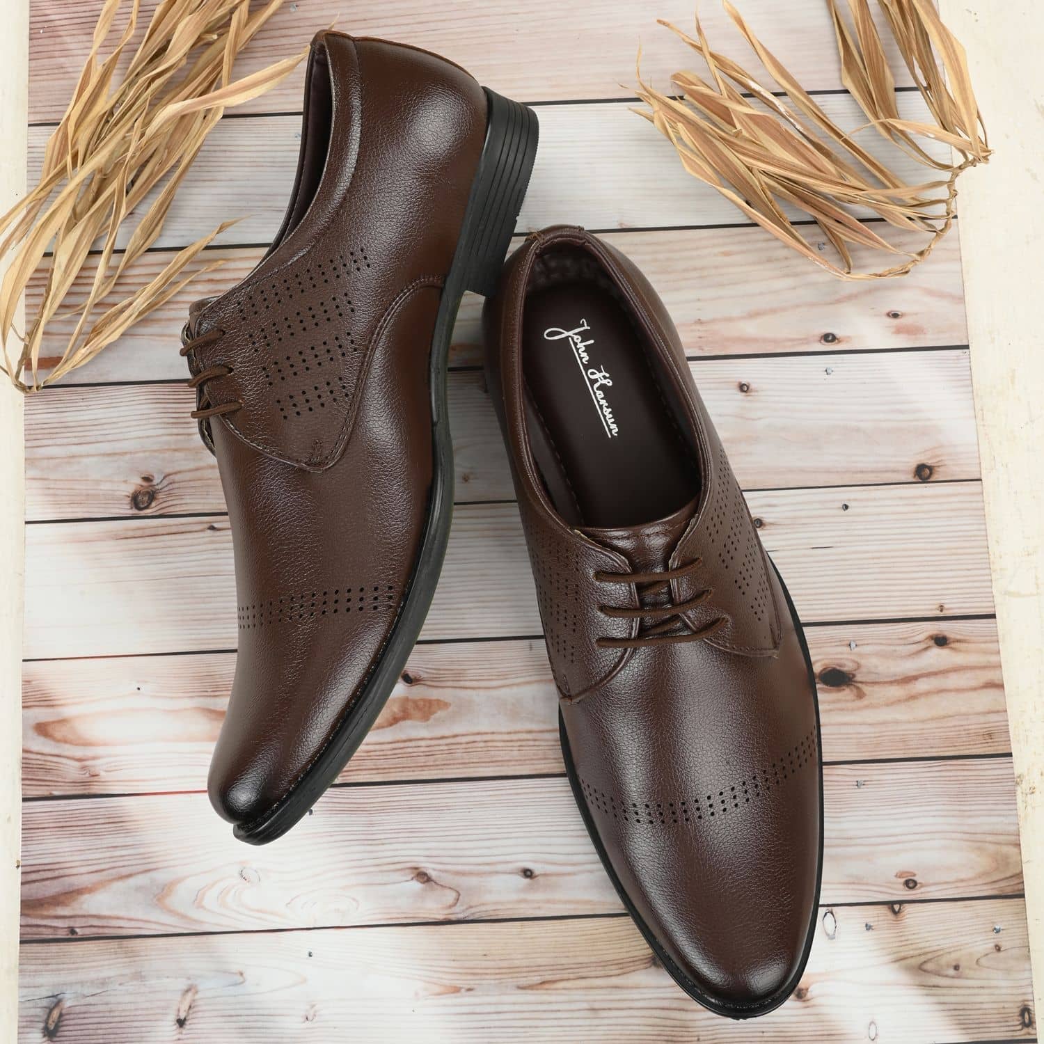 John Karsun - Brown Men's Brogue Formal Shoes - Formal Shoes | Buy online on ZillyBuy