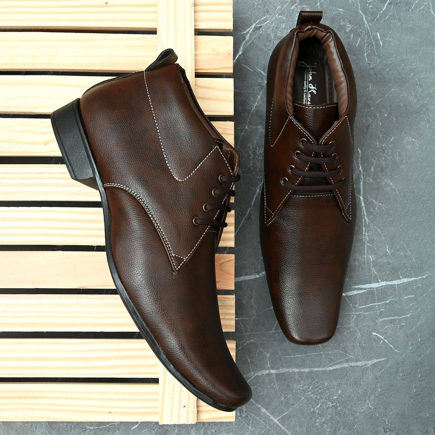     			John Karsun - Brown Men's Casual Boots