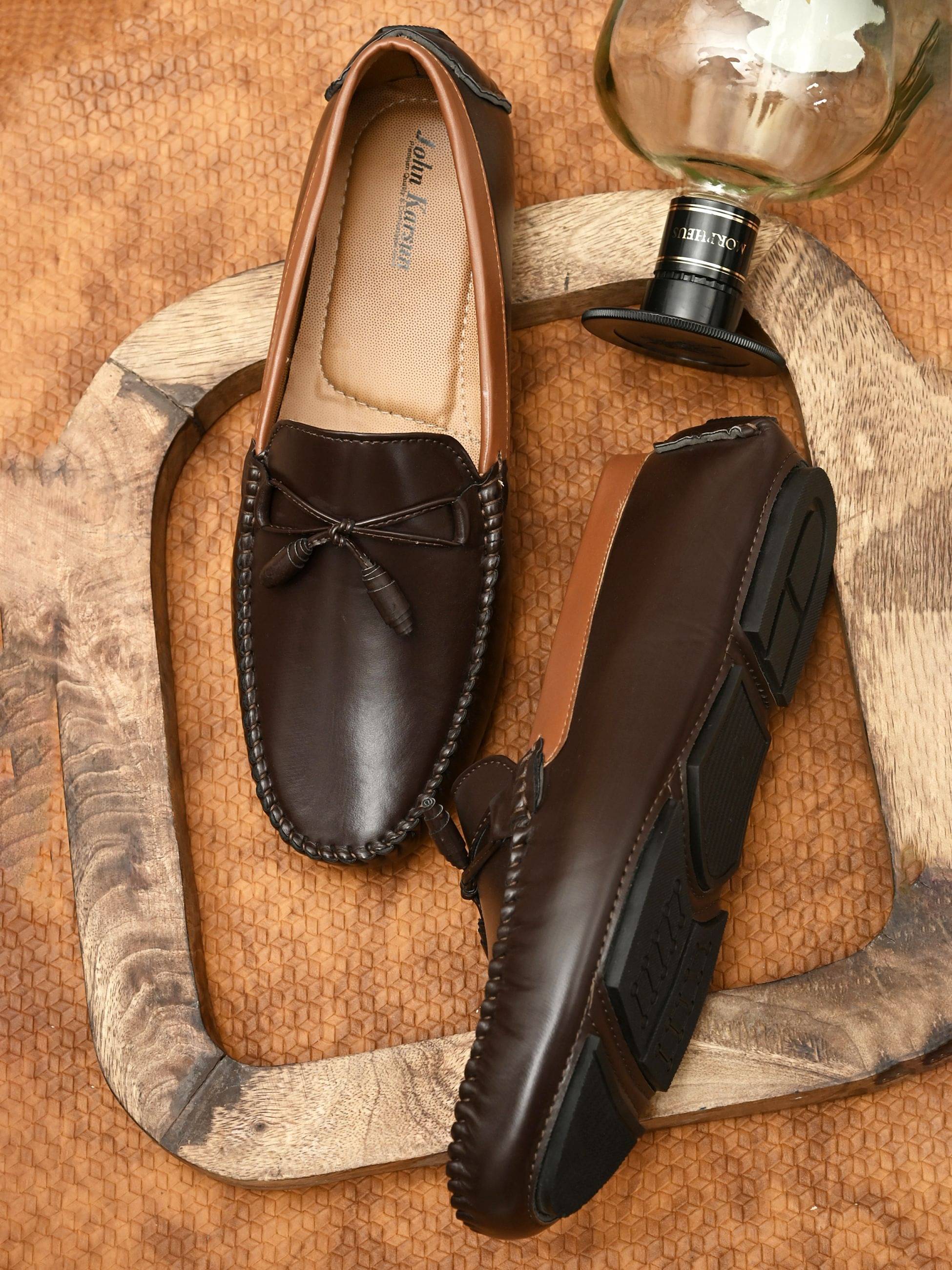     			John Karsun - Brown Men's Slip on loafers