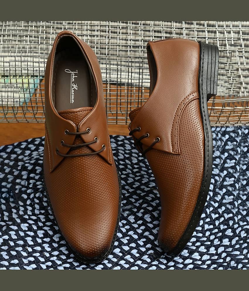 John Karsun - Tan Men's Formal Shoes - Formal Shoes | Buy online on ZillyBuy