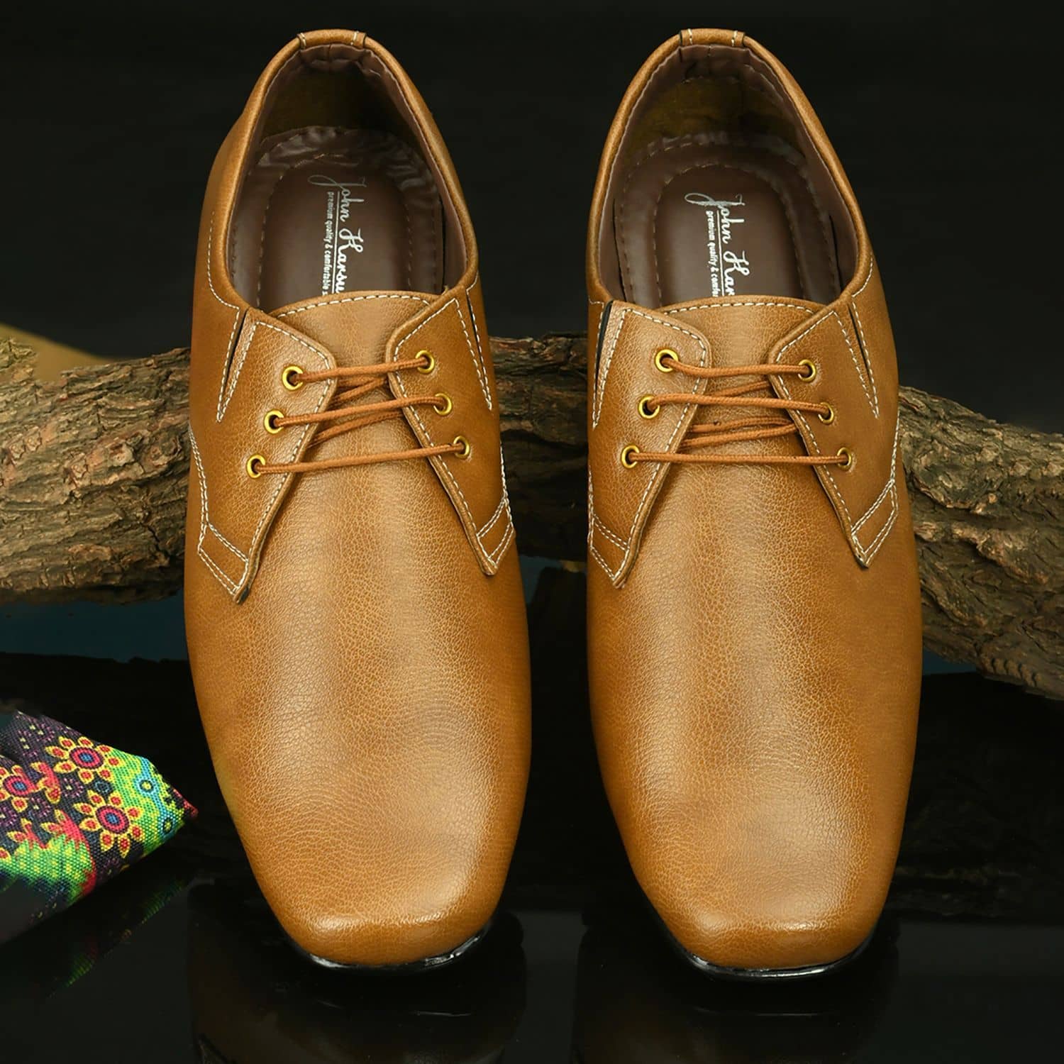 John Karsun - Tan Men's Formal Shoes - Formal Shoes | Buy online on ZillyBuy
