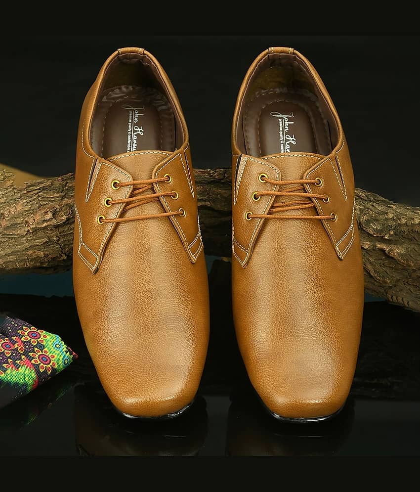John Karsun - Tan Men's Formal Shoes - Formal Shoes | Buy online on ZillyBuy