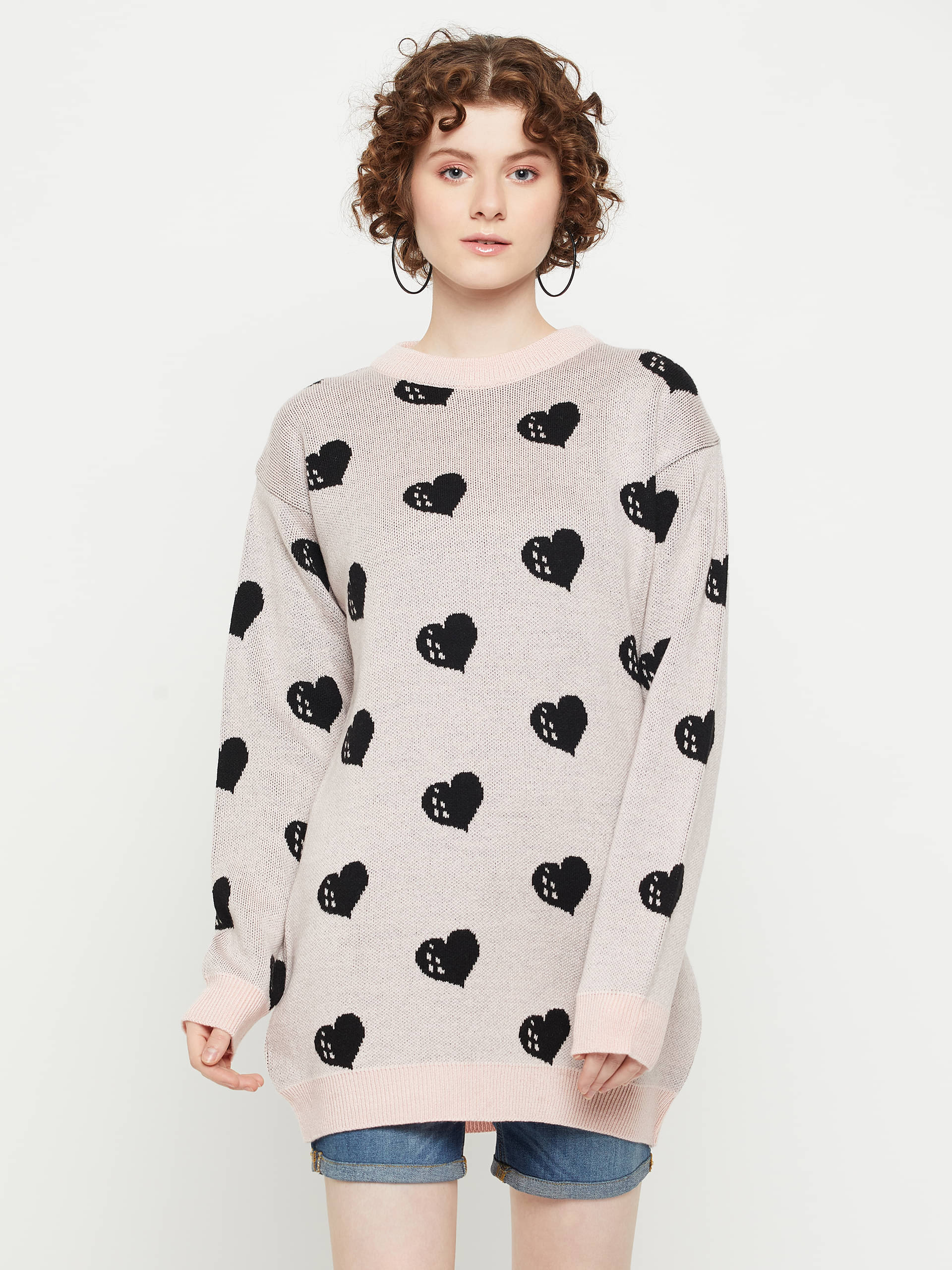 KASMA Women Acro Wool Round Neck Pullover ( Beige )     			KASMA Women Acro Wool Round Neck Pullover ( Beige )