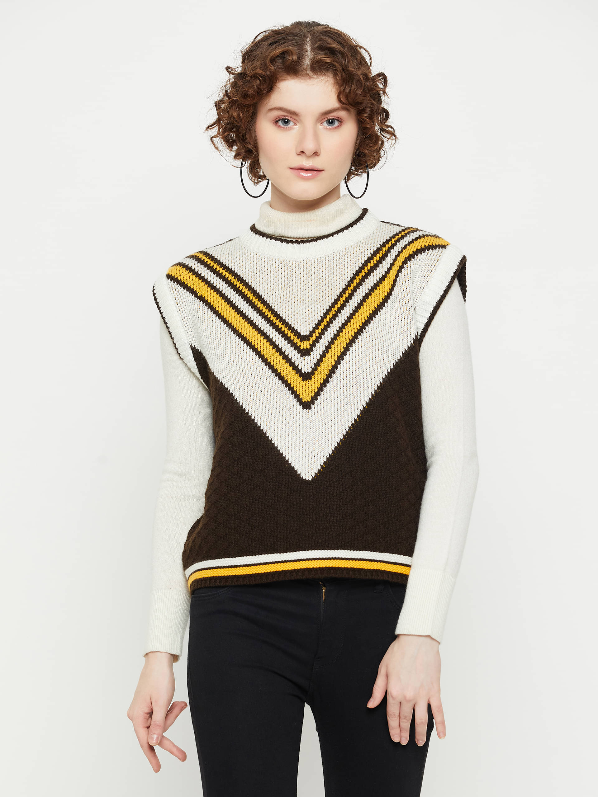 KASMA Acro Wool Round Neck Women's Pullovers - Multi Color ( ) KASMA Acro Wool Round Neck Women's Pullovers - Multi Color ( )