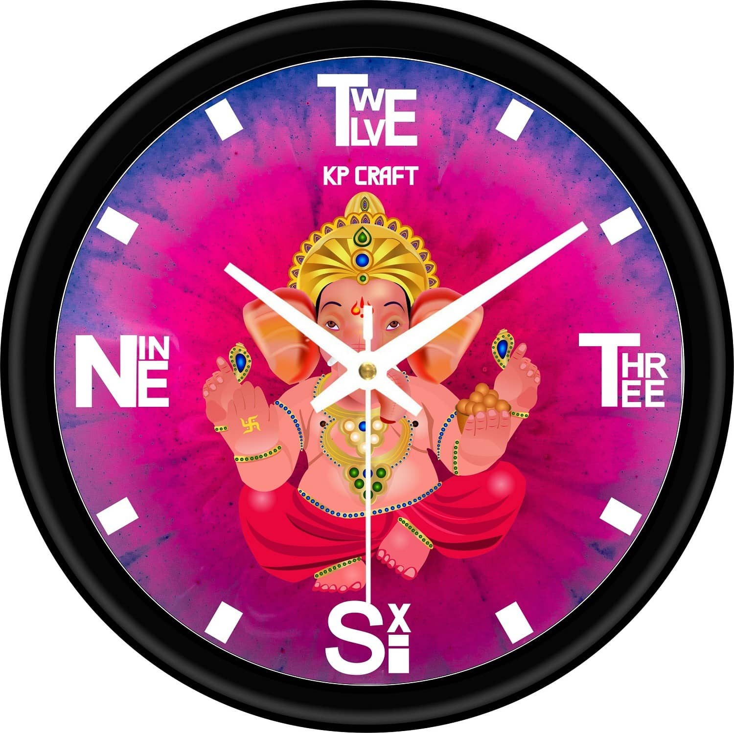 KP CRAFT - Circular Analog Wall Clock
