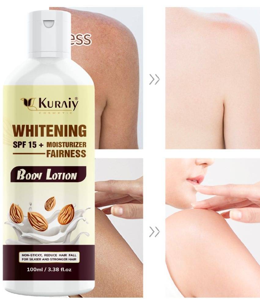 KURAIY Almond Body Lotion for Body Milk with Almond Oil & Vitamin E For Men & Women (100 ml) KURAIY Almond Body Lotion for Body Milk with Almond Oil & Vitamin E For Men & Women (100 ml)