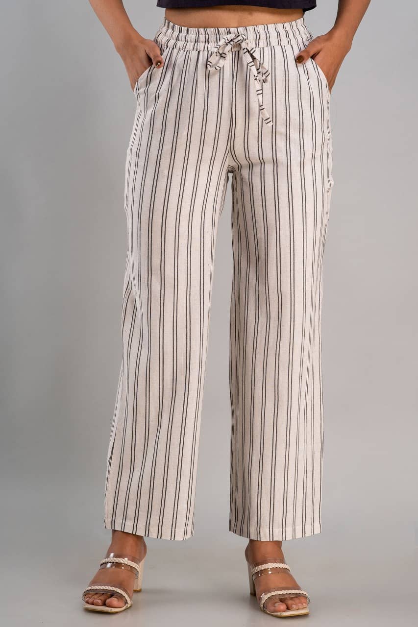MAUKA - White Rayon Women's Palazzo ( Pack of 1 ) - Palazzos | Buy online on ZillyBuy