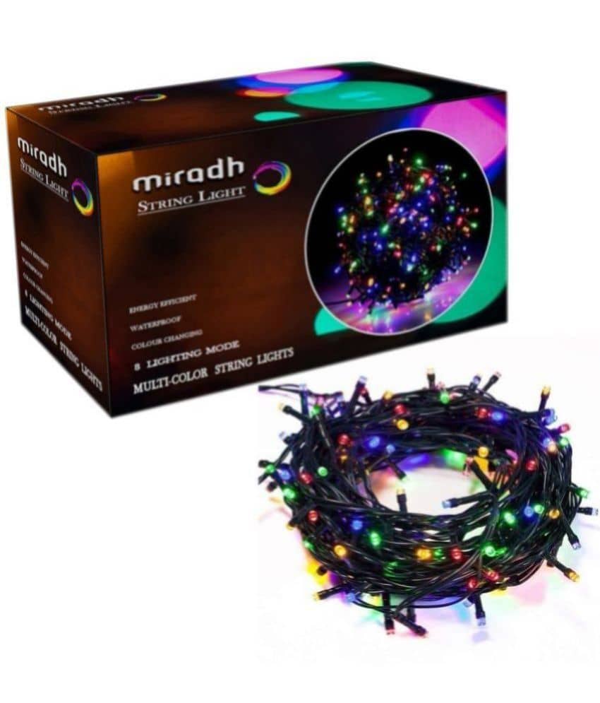 MIRADH - Black 16Mtr String Light (Pack of 1)