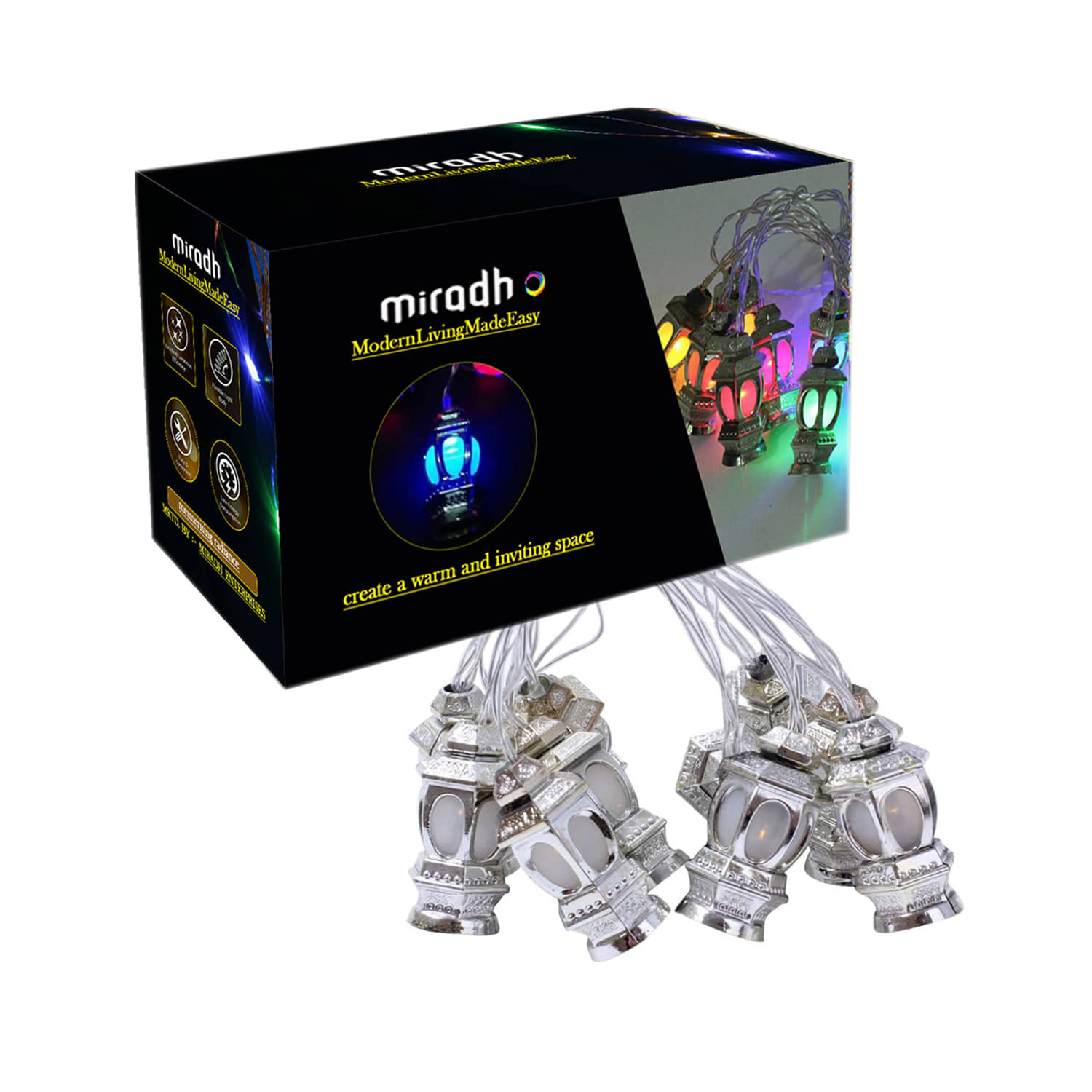 MIRADH - Multicolor 3Mtr String Light ( Pack of 1 )
