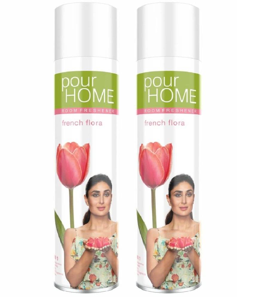 POUR HOME French flora Room Freshener Spray, 220ml Each (Pack of 2 ) POUR HOME French flora Room Freshener Spray, 220ml Each (Pack of 2 )