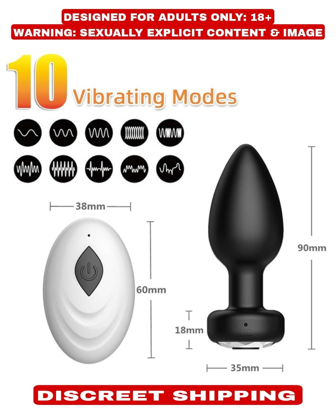 Powerful 10 Vibration Usb Rechargable Remote Control Vibrating Anal Butt Plug For Men And Women Powerful 10 Vibration Usb Rechargable Remote Control Vibrating Anal Butt Plug For Men And Women