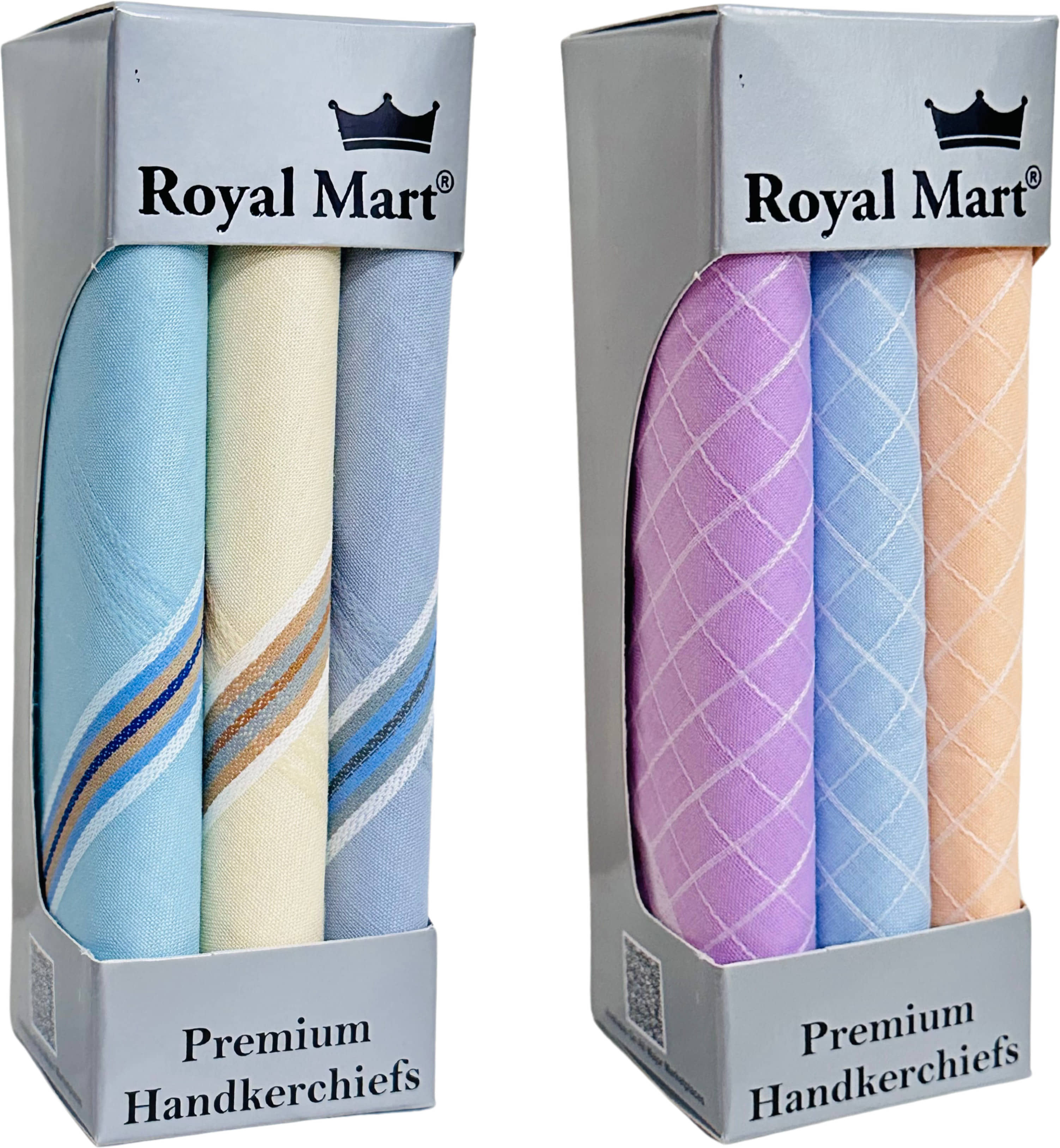 Royal Mart - Multi Blended Men's Handkerchief ( Pack of 6 ) - Jewellery Sets | Buy online on ZillyBuy