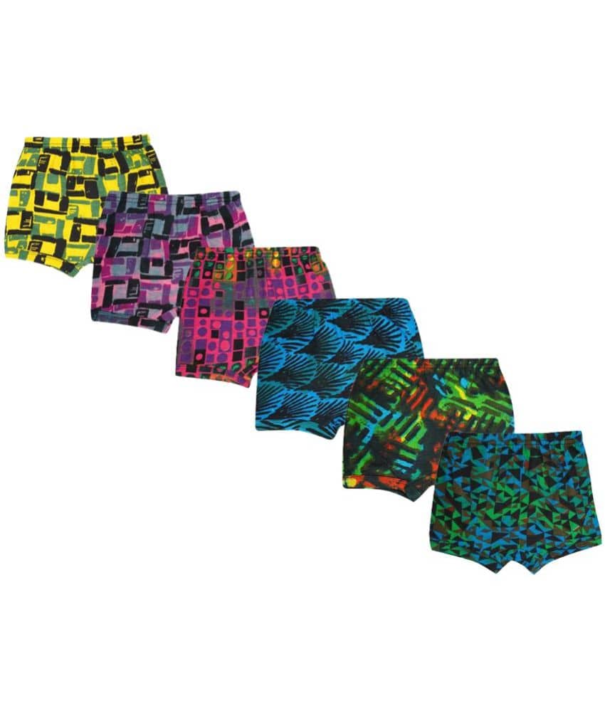 Pack of 6 Sleazy Cotton Boys Boxers ( Multicolor ) - Nightwear & Loungewear | Buy online on ZillyBuy