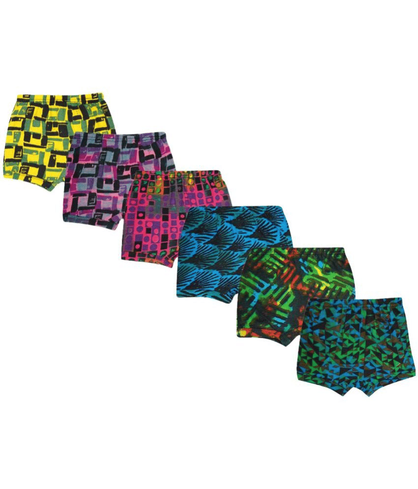     			Pack of 6 Sleazy Cotton Boys Boxers ( Multicolor )