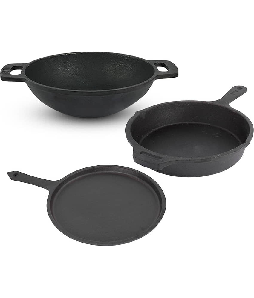 The Indus Valley - Black Cast Iron ( Set of 1 ) - Cookware | Buy online on ZillyBuy
