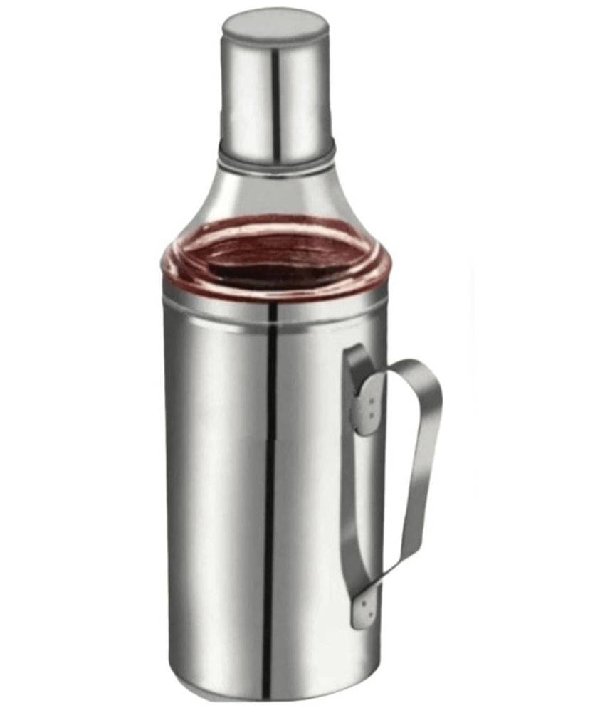     			Visaxmi Oil Dispenser Steel Silver Oil Container ( Set of 1 )