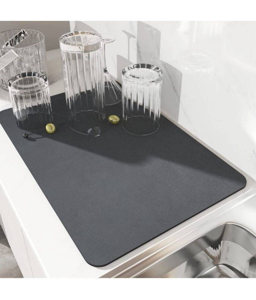 THRIFTKART - Dish Drying mat for Kitchen Water Absorbent mat Drying mat for Kitchen Utensils Large Dry mat for Kitchen Utensils Drying mat Water Absorbent (Multicolor; 1 pcs)     			THRIFTKART - Dish Drying mat for Kitchen Water Absorbent mat Drying mat for Kitchen Utensils Large Dry mat for Kitchen Utensils Drying mat Water Absorbent (Multicolor; 1 pcs)