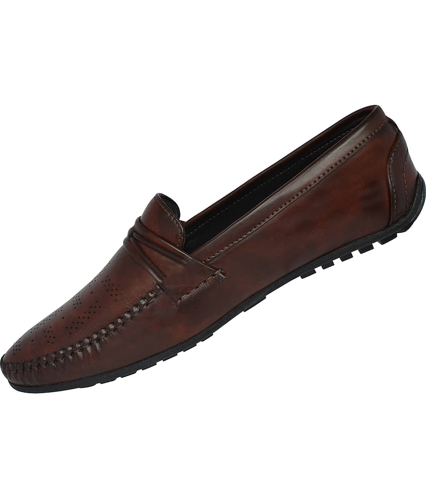 Ajanta - Brown Men's Slip On Formal Shoes - Formal Shoes | Buy online on ZillyBuy