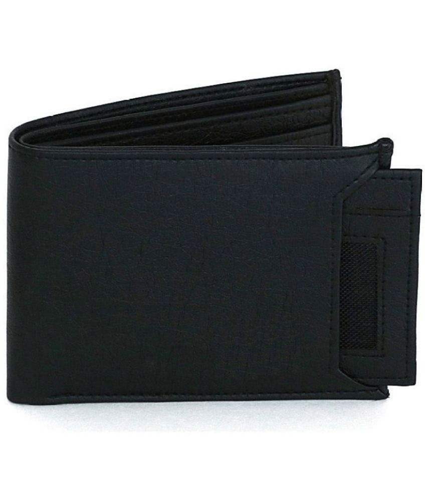 Amor Benison - Black Faux Leather Men's Regular Wallet ( Pack of 1 ) Amor Benison - Black Faux Leather Men's Regular Wallet ( Pack of 1 )