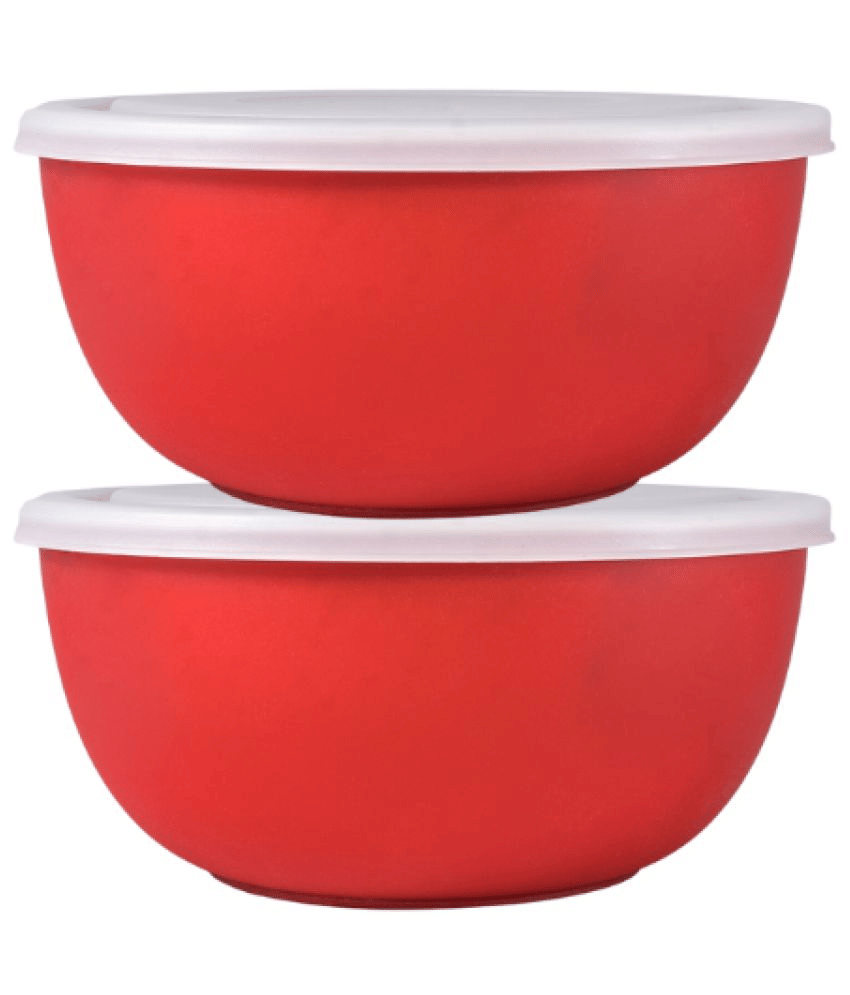 BOWLMAN Microwave Safe Bowl Steel Purple Food Container ( Set of 2 )