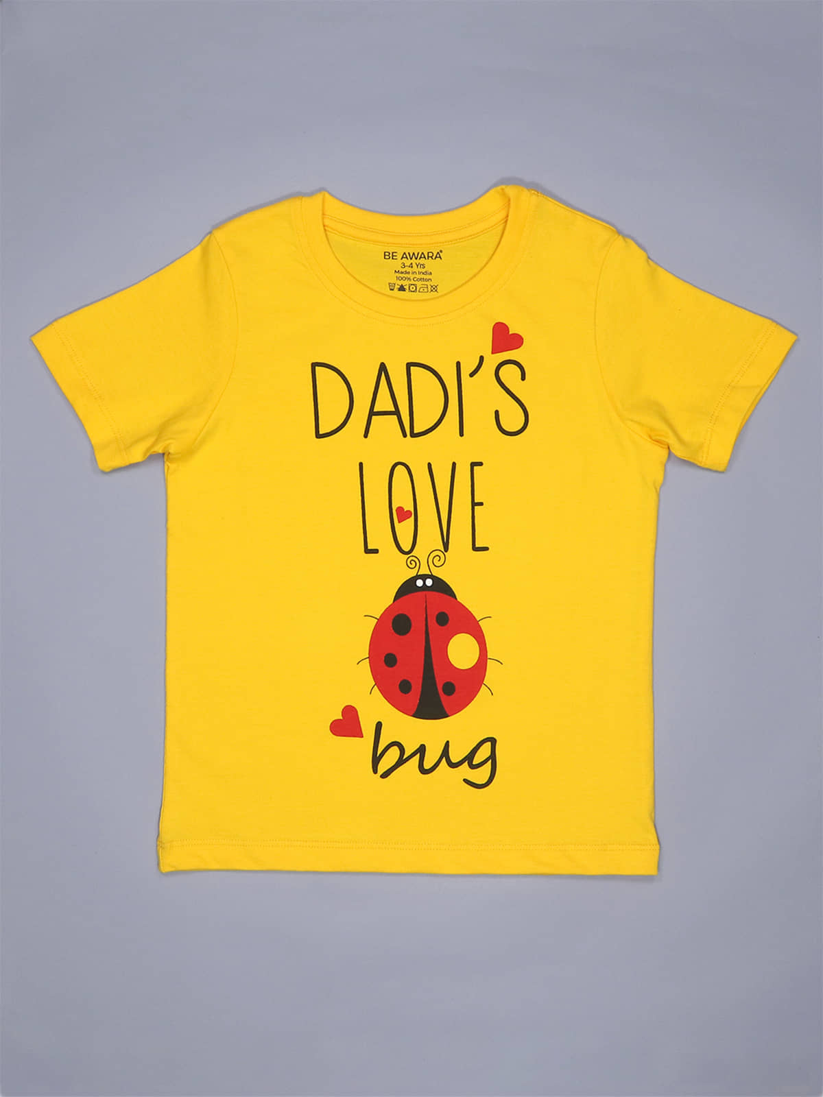 Be Awara Pack of 1 Boys Cotton T-Shirt ( Yellow )