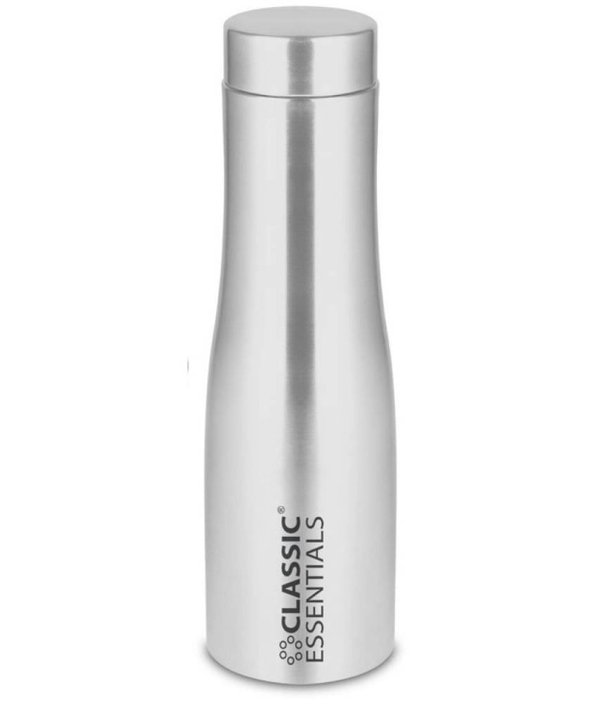     			Classic Essentials Inox Carbo Silver Stainless Steel Water Bottle 1000 mL ( Set of 1 )