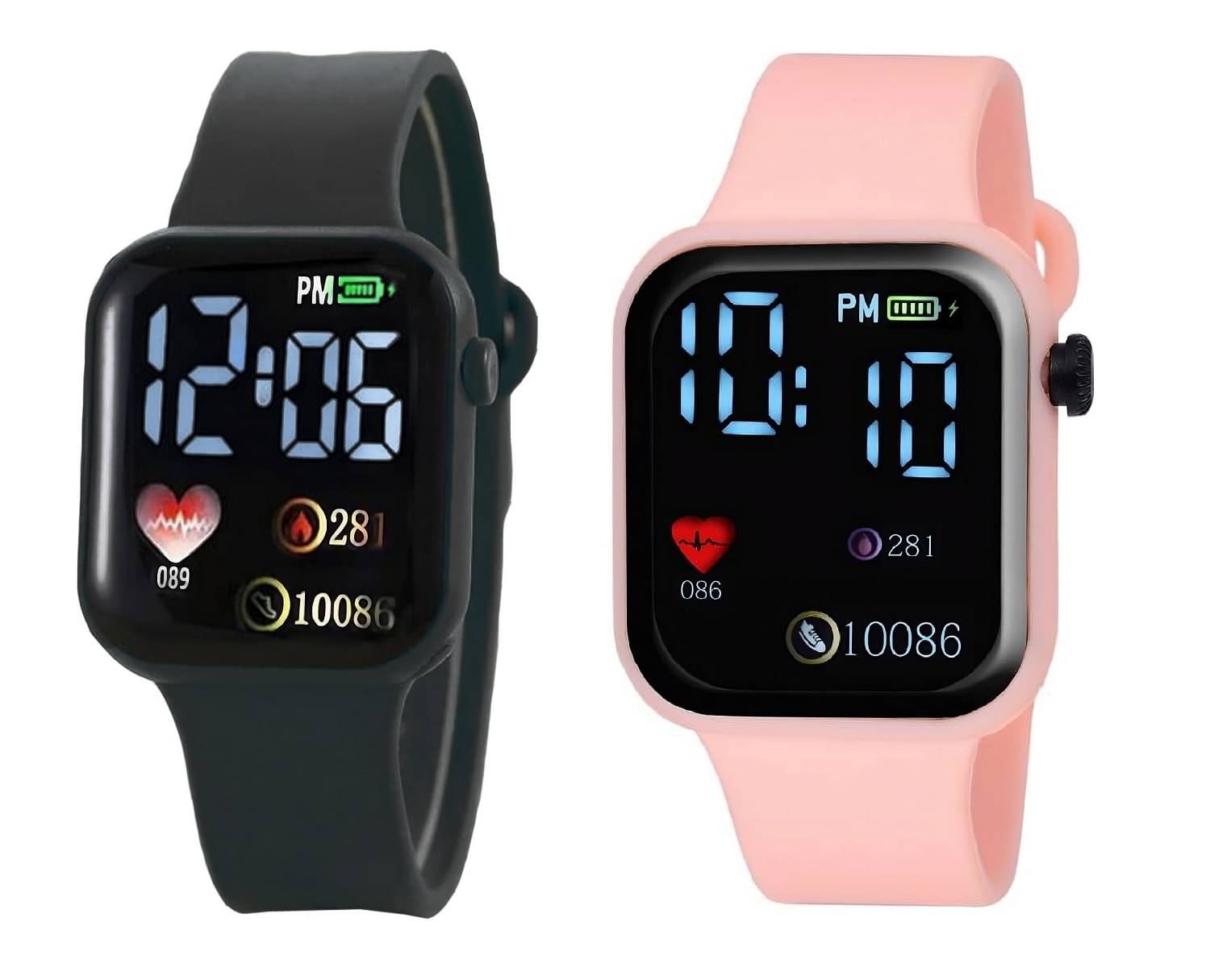 DECLASSE Black Dial Digital Boys Watch ( Pack Of 2 ) DECLASSE Black Dial Digital Boys Watch ( Pack Of 2 )