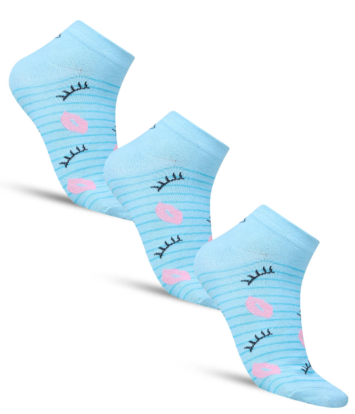 Dollar - Blue Cotton Blend Women's Combo ( Pack of 3 ) Dollar - Blue Cotton Blend Women's Combo ( Pack of 3 )