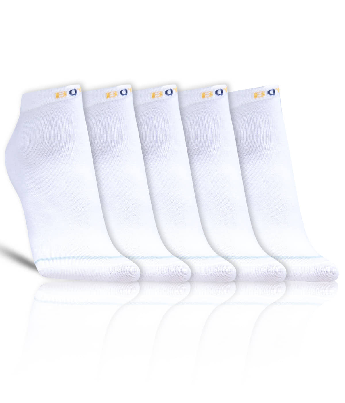 Dollar - Cotton Men's Printed White Low Ankle Socks ( Pack of 5 ) - Socks | Buy online on ZillyBuy