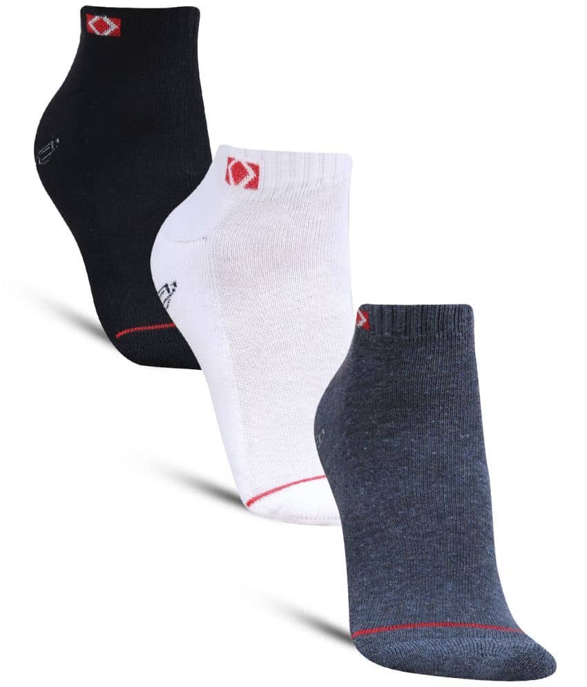 Dollar - Cotton Men's Self Design Multicolor Ankle Length Socks ( Pack of 3 ) - Socks | Buy online on ZillyBuy