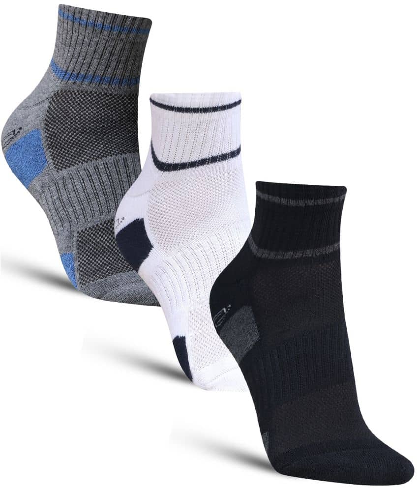 Dollar - Cotton Men's Self Design Multicolor Ankle Length Socks ( Pack of 3 ) - Socks | Buy online on ZillyBuy