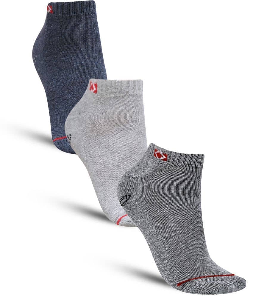 Dollar - Cotton Men's Self Design Multicolor Ankle Length Socks ( Pack of 3 ) - Socks | Buy online on ZillyBuy