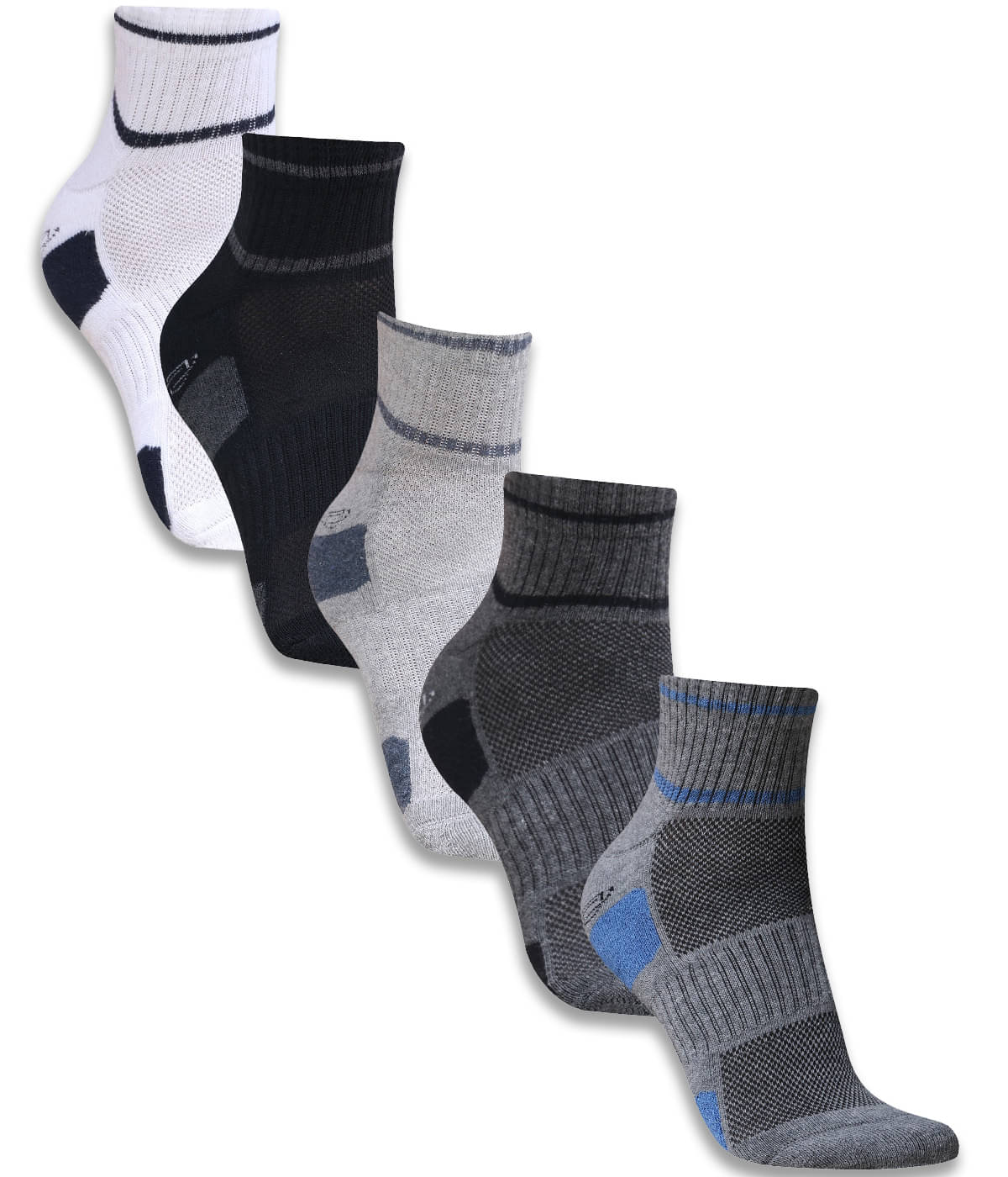 Dollar - Cotton Men's Self Design Multicolor Ankle Length Socks ( Pack of 5 ) Dollar - Cotton Men's Self Design Multicolor Ankle Length Socks ( Pack of 5 )
