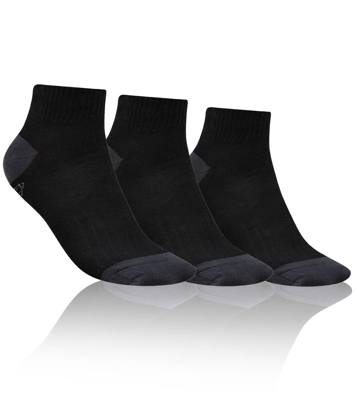 Dollar - Cotton Men's Solid Black Ankle Length Socks ( Pack of 3 ) Dollar - Cotton Men's Solid Black Ankle Length Socks ( Pack of 3 )