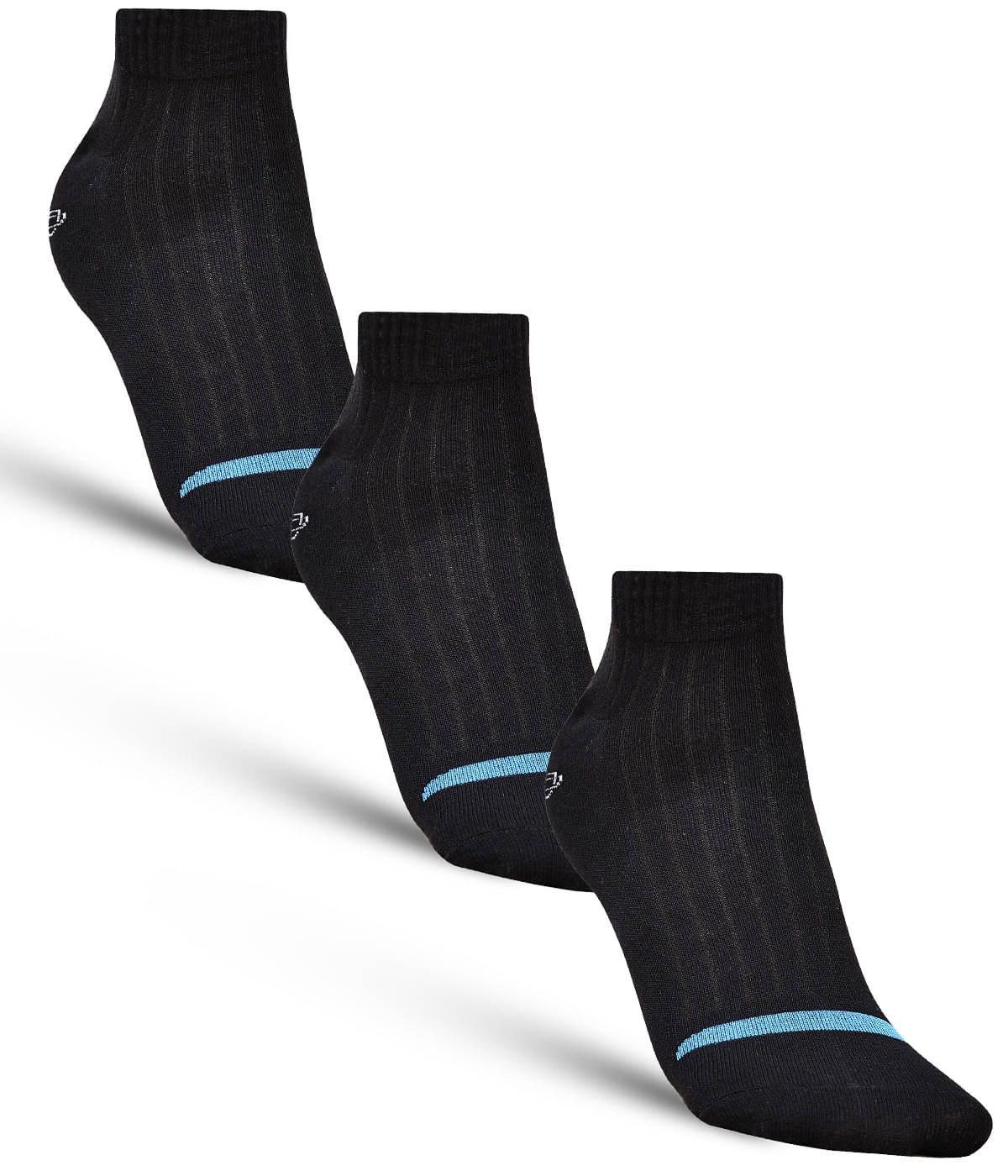 Dollar - Cotton Men's Striped Black Ankle Length Socks ( Pack of 3 ) Dollar - Cotton Men's Striped Black Ankle Length Socks ( Pack of 3 )