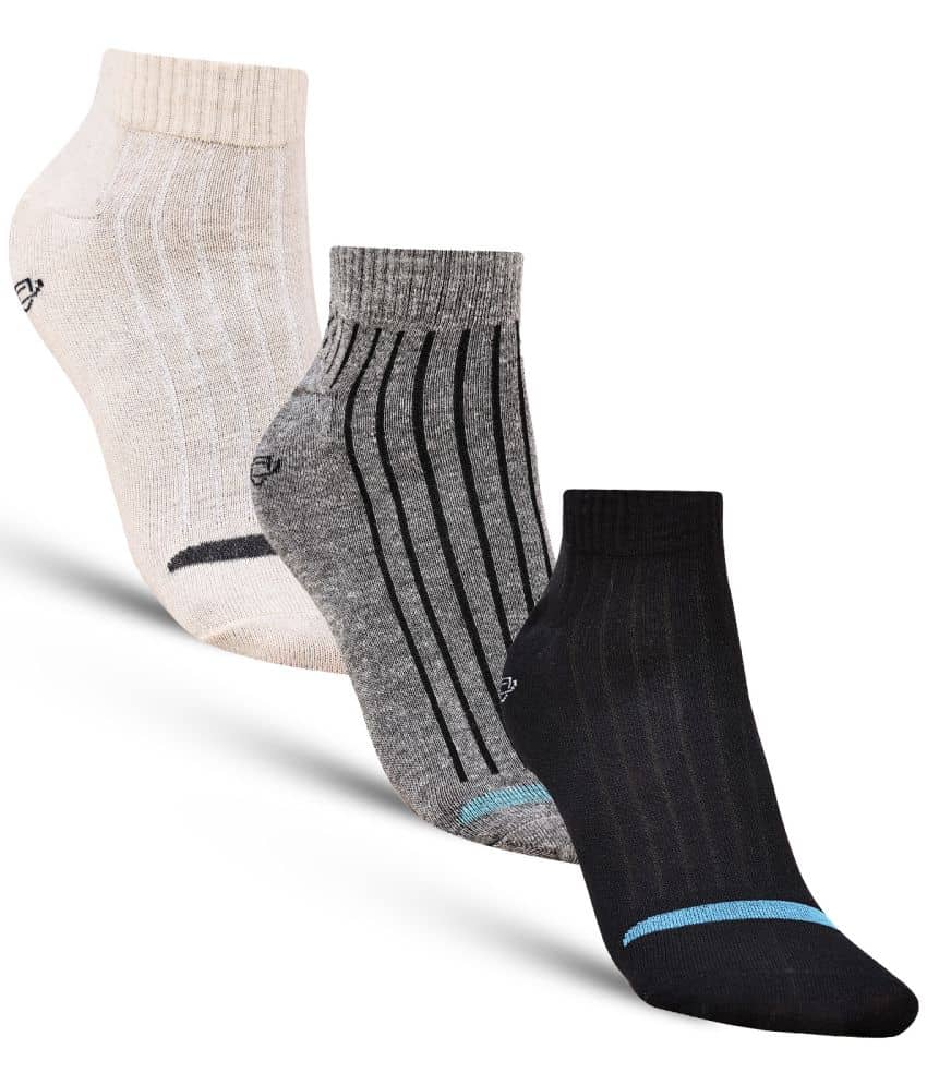Dollar - Cotton Men's Striped Multicolor Ankle Length Socks ( Pack of 3 ) - Socks | Buy online on ZillyBuy