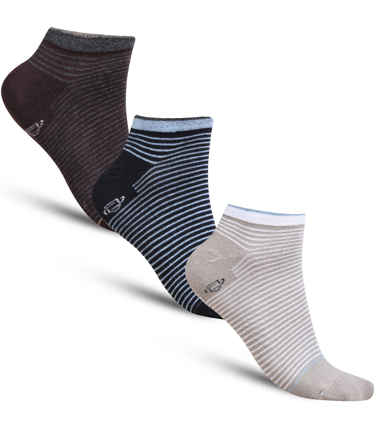 Dollar - Cotton Men's Striped Multicolor Mid Length Socks ( Pack of 3 ) - Socks | Buy online on ZillyBuy