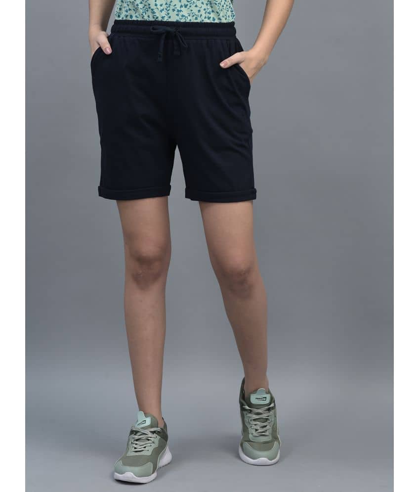 Dollar Missy Cotton Hot Pants - Navy Single